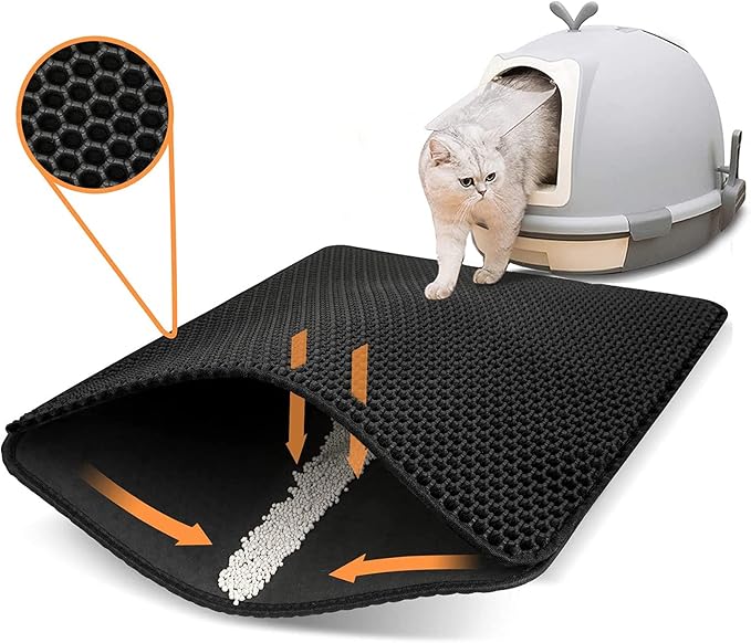LitterLatch Honeycomb Litter Mat – Waterproof & Washable (45×60 cm)