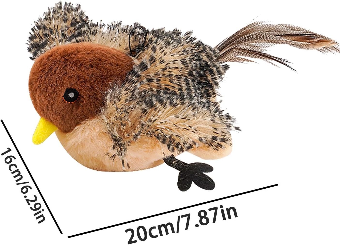 FlappyFeather - Interactive Flapping & Chirping Bird Toy