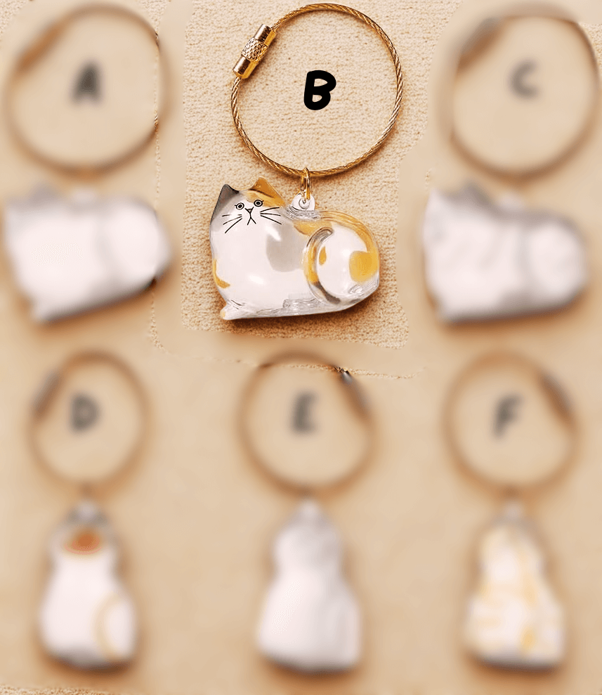 PurrKeeps (Set of 3) - Pet Fur Memory Keychain with Keepsake Charm