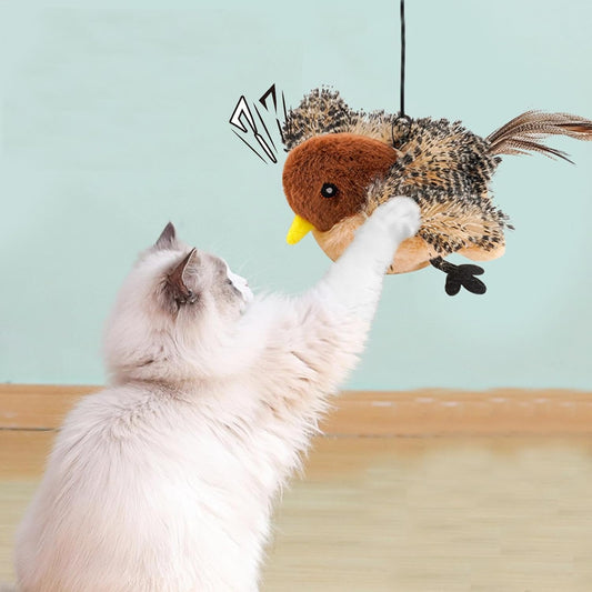 FlappyFeather - Interactive Flapping & Chirping Bird Toy