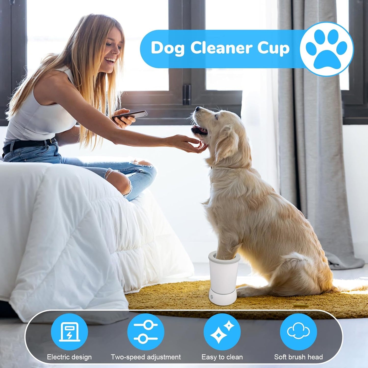 🐾PawPulse – Automatic Pet Paw Cleaner & Massager