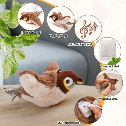 FlapChirp – Interactive Flapping & Chirping Bird Toy