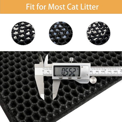 LitterLatch Honeycomb Litter Mat – Waterproof & Washable (45×60 cm)