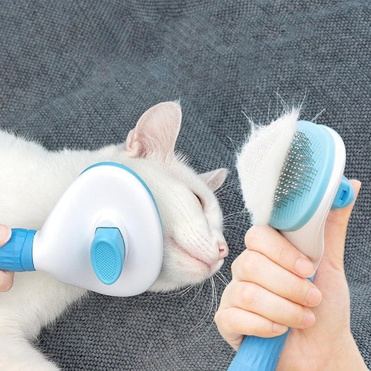 Self-Cleaning Slicker Brush