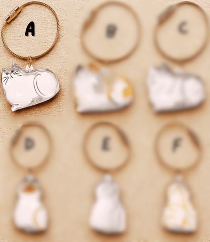 PurrKeeps (Set of 3) - Pet Fur Memory Keychain with Keepsake Charm