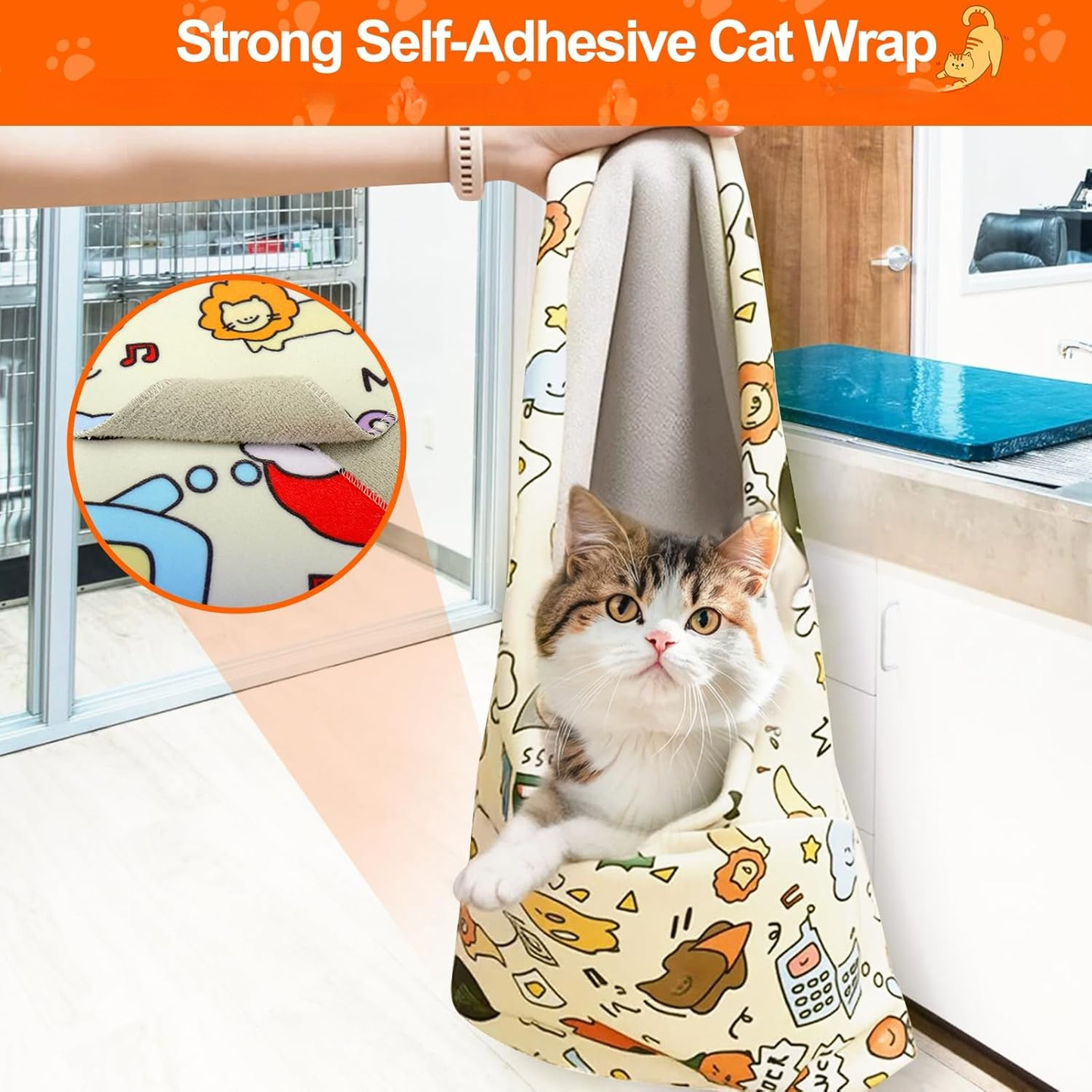 WrapEase – Cat Grooming Wrap & Nail-Clip Restraint